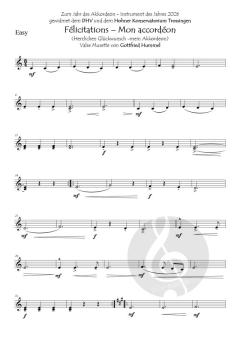 Félicitations - Mon accordéon (Herzlichen Glückwunsch -mein Akkordeon)