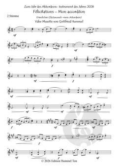 Félicitations - Mon accordéon (Herzlichen Glückwunsch -mein Akkordeon)