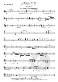A Peaceful World (Das die Erde, Friedvoll werde) von Gottfried Hummel (Download) 