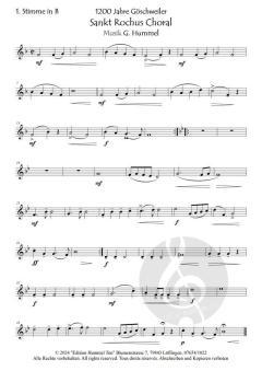 Sankt Rochus Choral von Gottfried Hummel (Download) 