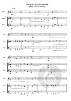 Alphornzauber z´dritt Berghütten Romantik von Gottfried Hummel (Download) 