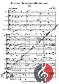 To be Sung of a Summer Night on the Water (2) von Frederick Delius 