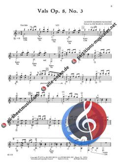 Vals, Op. 8, No. 3 von Augustin Barrios Mangore 