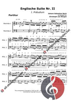 Englische Suite Nr. 2 von Johann Sebastian Bach 