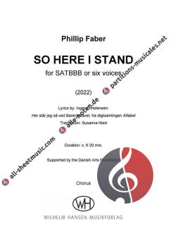 So Here I Stand von Phillip Faber 