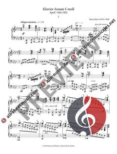 Klaviersonate in f-Moll von Herz, Maria 