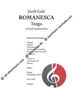 Romanesca Tango von Jacob Gade 