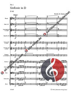 Sinfonie Nr. 1 D-Dur D 82 von Franz Schubert (Download) 