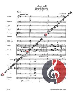 Messe in B-Dur op. post. 141 D 324 von Franz Schubert (Download) 