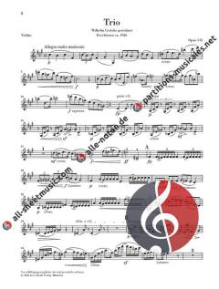 Trio fis-moll op. 115 von Robert Fuchs 