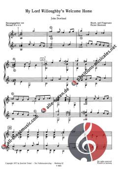 My lord Willoughby's von John Dowland 