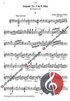 Sonate Nr. 2 E-Dur von Arthur Johannes Scholz 