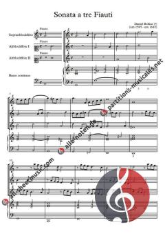 Sonata a tre Fiauti von Daniel Bollius 