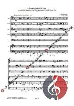 O quam tu pulchra es op. 28 von Klaus Miehling 