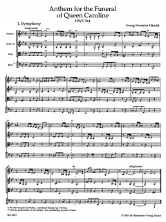 Anthem For The Funeral Of Queen Caroline (Georg Friedrich Händel) 