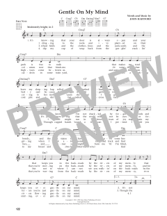 Gentle On My Mind von Glen Campbell (Download) 