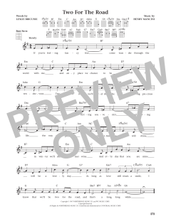 Two For The Road von Leslie Bricusse (Download) 