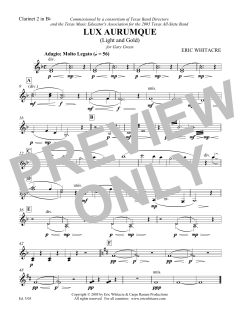Lux Aurumque von Eric Whitacre (Download) 