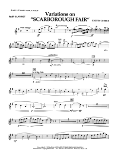 Variations On Scarborough Fair von Calvin Custer (Download) 