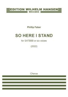 So Here I Stand von Phillip Faber (Download) 