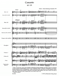 Konzert Nr. 5 D-Dur KV 175, Rondo D-Dur KV 382 von Wolfgang Amadeus Mozart für Klavier und Orchester im Alle Noten Shop kaufen (Einzelstimme)