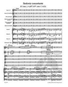 Sinfonia concertante Es-Dur KV Anh. I,9 (297b) von Wolfgang Amadeus Mozart (Download) 