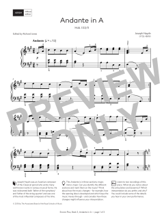 Andante in A, Hob. I:53/II von Joseph Haydn (Download) 