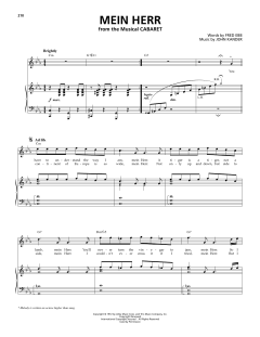 Mein Herr von John Kander (Download) 