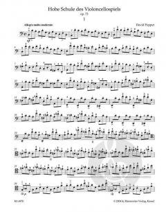 Hohe Schule des Violoncellospiels op. 73 von David Popper im Alle Noten Shop kaufen