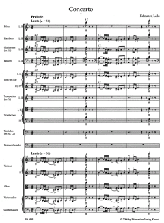 Konzert in d für Violoncello und Orchester von Edouard Lalo 