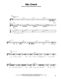 Mic Check von Rage Against The Machine (Download) 