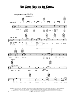 No One Needs To Know von Shania Twain (Download) 