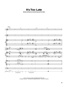 It's Too Late von Carole King (Download) 