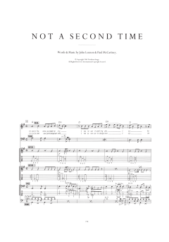 Not A Second Time von The Beatles (Download) 