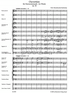 Ouvertüre in C für Harmoniemusik op.24 (Felix Mendelssohn Bartholdy) 