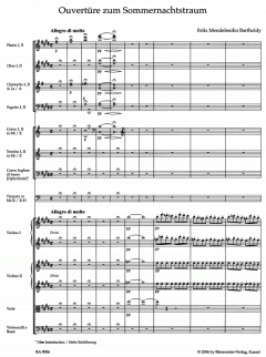Sommernachtstraum op. 21 von Felix Mendelssohn Bartholdy 
