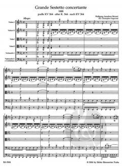 Grande sestetto concertante für Streichsextett von Wolfgang Amadeus Mozart im Alle Noten Shop kaufen (Partitur)