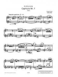 Capriccio Nr. 1 / Invention / Capriccio Nr. 2 von György Ligety 