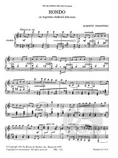 Rondo op.19 von Alberto E. Ginastera 