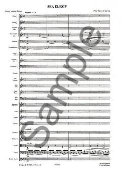 Sea Elegy von Peter Maxwell Davies 