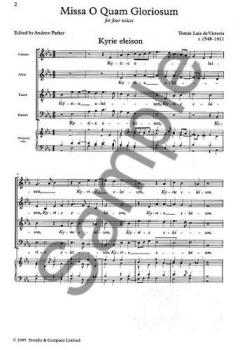 Masses And Motets - Missa O Quam Gloriosum von Tomás Luis de Victoria 