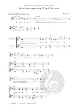 An Advent Responsory-I Look From Afar-SSAA von Barry Rose 