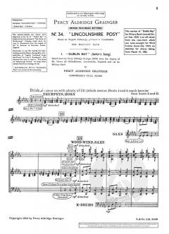 Lincolnshire Posy von Percy Aldridge Grainger 