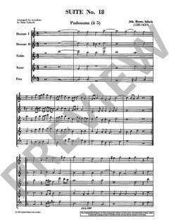 Suite Nr. 18 von Johann Hermann Schein 