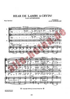 Goodfellow Hear De Lambs Acrying SAB 