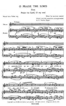 Greene, M O Praise The Lord Roper Unison And Piano 