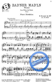 Bad'ner Mad'ln Walzer Op. 257 von Karl Komzak 