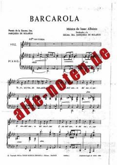 Seis Baladas For Voice And Piano von Isaac Albeniz 