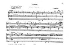 Chaconne for Organ von Johann Sebastian Bach 