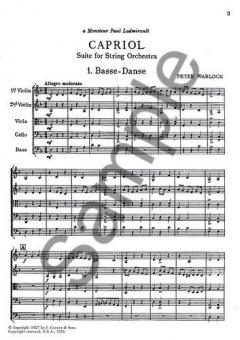 Capriol Suite Full von Peter Warlock 
